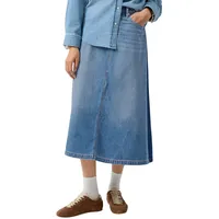 s.Oliver Midi-Jeansrock Damen Blau 44