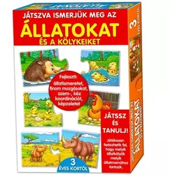 Lernen wir die Tiere und ihre Jungen kennen, indem wir spielen.