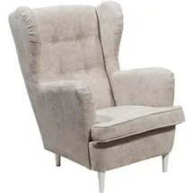 ed lifestyle Sessel HANS Webstoff 75 x 103 x 80 cm Beige