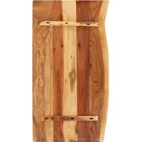 vidaXL Badezimmer-Waschtischplatte Massivholz Akazie 100x52x3,8 cm