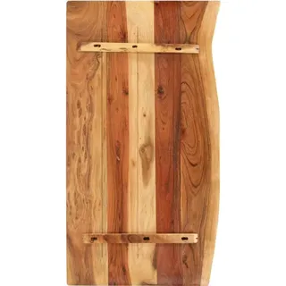 vidaXL Badezimmer-Waschtischplatte Massivholz Akazie 100x52x3,8 cm