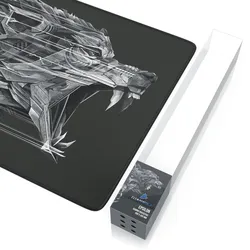 Titanwolf Gaming Mauspad, 900 x 400mm XXL Mousepad, verbessert Präzision & Geschwindigkeit, schwarz
