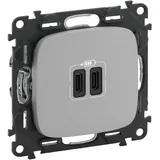 Legrand USB-Steckdose 2-fach Grau 1 St.