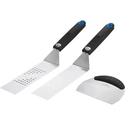 Napoleon Grillplatten- und Plancha-Set, 3-teilig, lange Spachtel, Pfannenwender, Schaber, BBQ Zubehör, Grillen, Outdoor Cooking