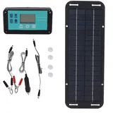 12V Solarpanel Ladegerät Set 30W mit Controller Wasserdicht Monokristallin für Auto Boot Wohnmobil Batterie Wartung