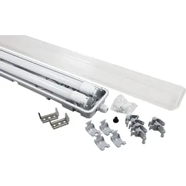 McShine LED Feuchtraumleuchte Kunststoff 150 cm 2x2.400 lm grau