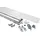 McShine LED Feuchtraumleuchte Kunststoff 150 cm 2x2.400 lm grau