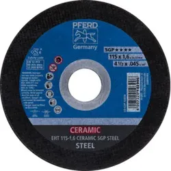 PFERD Trennscheiben EHT 115-1,6 CERAMIC SGP STEEL
