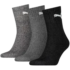 Puma Short Crew Tennissocken 6er Pack Weiß/Grau 43-46