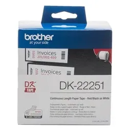 Brother DK-22251 P-Touch rot, schwarz, weiß