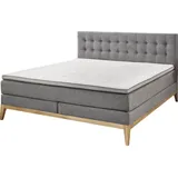 SUN GARDEN Boxspringbett Westwood - grau - Maße cm B: 180 x 200 - Grau