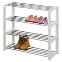 Idimex Schuhregal Weiß, Holz, Kiefer, Mode, 80x64x30 cm, Garderobe,