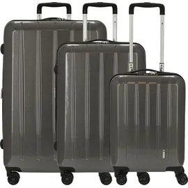 check.in London 2.0 Koffer-Set 3-tlg. carbon/schwarz