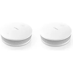 BOSCH Gefahrenmeldeanlage "Smart Home Rauchwarnmelder II 2er-Set", weiß, B:11cm H:3,7cm Ø:11cm, Gefahrenmelder