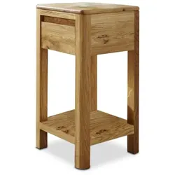 G+K Blumensäule Mia Holz Braun Wildeiche 60 cm