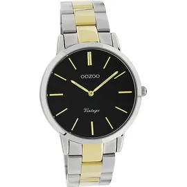 Oozoo Damen Herren Armbanduhr silber gold Vintage Series D2UOC20104 - Silber