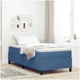 vidaXL Boxspringbett 90 x 200 cm Blau