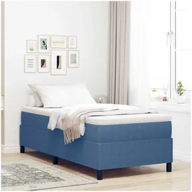 vidaXL Boxspringbett 90 x 200 cm Blau