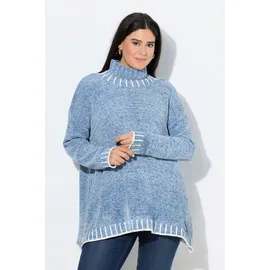 Ulla Popken Rollkragenpullover blau 46/48