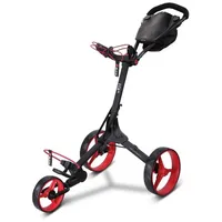 Big MAX IQ2 Golftrolley - Schiebetrolley (Schwarz-Rot)