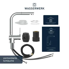 wasserwerk »WK 4, Wasserhahn, Küche, Einhebelmischer«, silberfarben