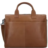 GREENBURRY Fiorentina Aktentasche Leder 41 cm Laptopfach braun
