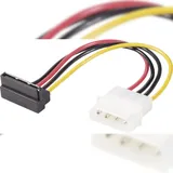 Renkforce Strom Adapter [1x IDE-Strom-Stecker 4pol. - 1x SATA-Strom-Buchse 15pol.] 0.15m Schwarz, Rot, Gelb