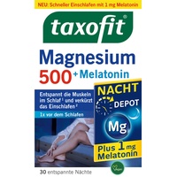 taxofit Magnesium Nacht 500 + Melatonin Tabletten 30 St