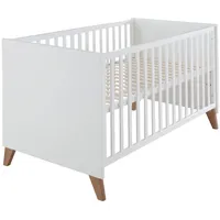 Roba Babybett, Weiß Holzwerkstoff, Rechteckig, 70x140 cm Babymöbel, Babybetten,