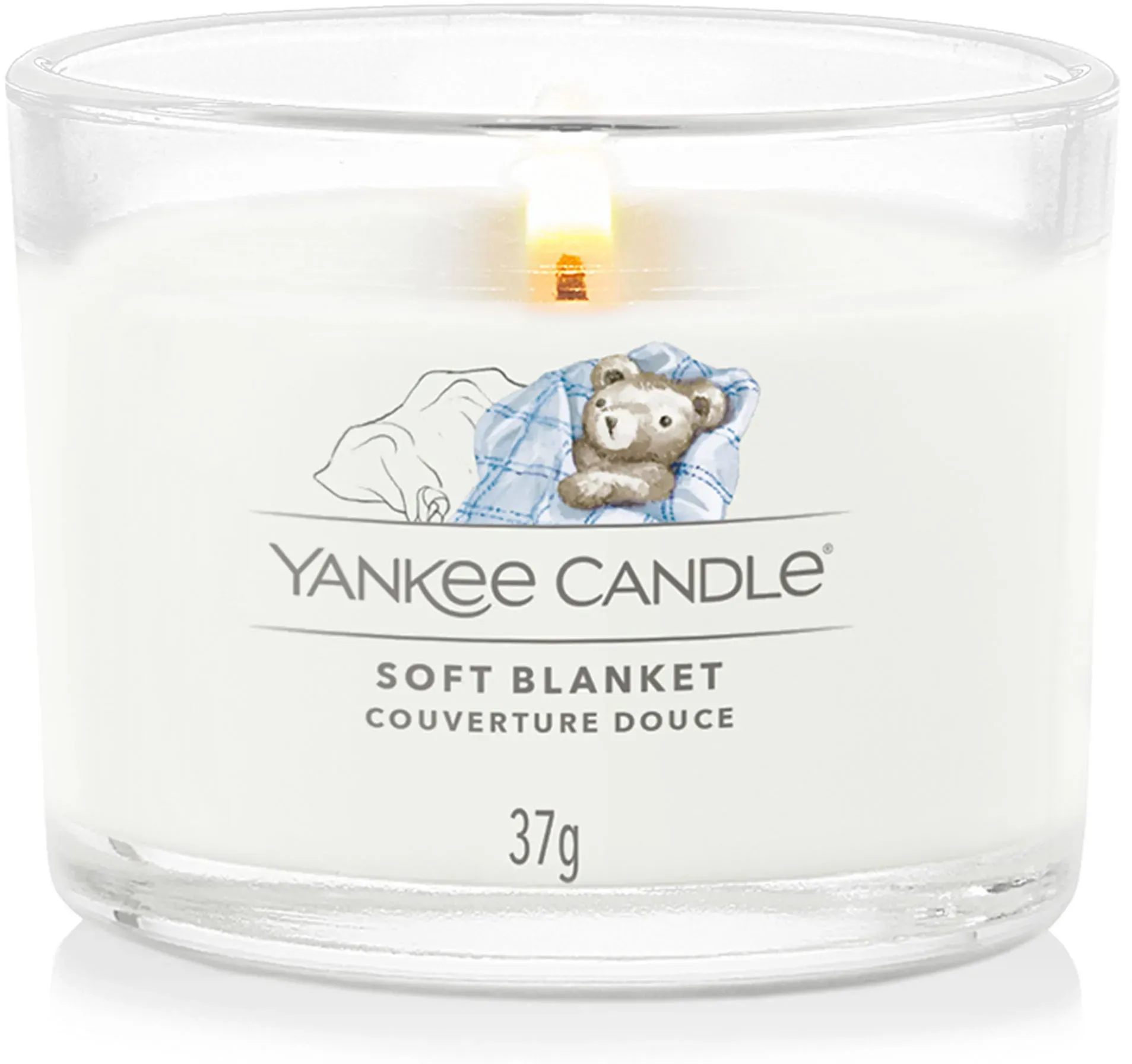 YANKEE CANDLE Glasvotivkerze SOFT BLANKET 37 g Duftkerze