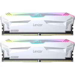 Lexar ARES RGB 32GB Kit (2x16GB) DDR5-6400 Weiß UDIMM Desktop-Arbeitsspeicher mit RGB-Beleuchtung