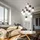 Gea Luce Sfera 10-flg. 10 x G9 10 cm Betonkugeln/Opalglas