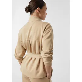 Comma, Sweatjacke mit abnehmbarem Taillengürtel - braun - 34