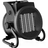Wiltec Heizstrahler 2kW Keramik Heizgerät 2000W mit Thermostat 30m2 Heizlüfter 3 Leistungsstufen