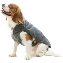 Fashion Dog Hundemantel mit Kunstpelz-Futter Grau 33 cm 1 St