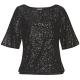 LASCANA Paillettenshirt Damen schwarz Gr.40/42