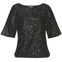 LASCANA Paillettenshirt Damen schwarz Gr.40/42