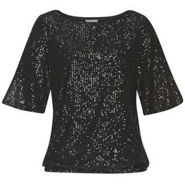 LASCANA Paillettenshirt Damen schwarz Gr.40/42