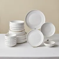 KARACA Teller Set 24-teilig 6 Personen Weiß