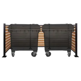 MCW Mülltonnenverkleidung MCW-K57 300 x 130 x 110 cm hellbraun