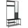 [en.casa] Napinerg Garderobenständer 185x98x34 cm Schwarz