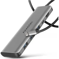 AXAGON HMC-5H USB-Hub 5 Port HDMI®, PD, USB-A (USB 3.2 Gen 1) ThunderboltTM 3, USB 3.2 Gen1 5 GBit/s