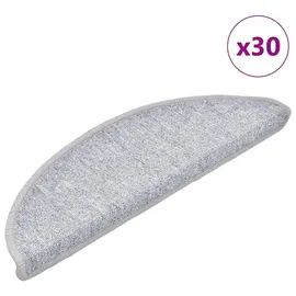 vidaXL Stufenmatten 30 Stk. Hellgrau 56x17x3 cm