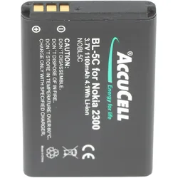 AccuCell Akku passend für Nokia N-Gage, BL-5C 1100mAh