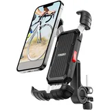 FINIBO Handyhalterung Fahrrad - Handy Halterung Motorrad: 360° Drehbar Handyhalter Fahrrad - Abnehmbare Halterung Handy Fahrrad für iPh0ne 15 14 13 Series, Samsung, Huawei 4,7-7,0 Zoll Smartphone