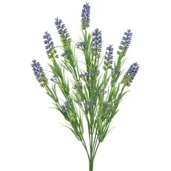 Lavendel Büschel am Stiel mit 8 Blüten Kunstblume Kunstpflanze H: 44cm violett
