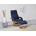 Relaxsessel Paris TV-Sessel, Liegesessel, manuell verstellbar,«, (Set, 2 St., bestehend aus Sessel und Hocker), mit passendem Hocker, blau