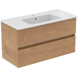 Ideal Standard Eurovit+ Unterschrank und Waschtisch 101 cm Eiche