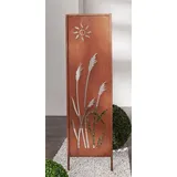 Dekoleidenschaft Gartenstecker Schilf 117 cm Braun