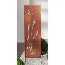 Dekoleidenschaft Gartenstecker Schilf 117 cm Braun